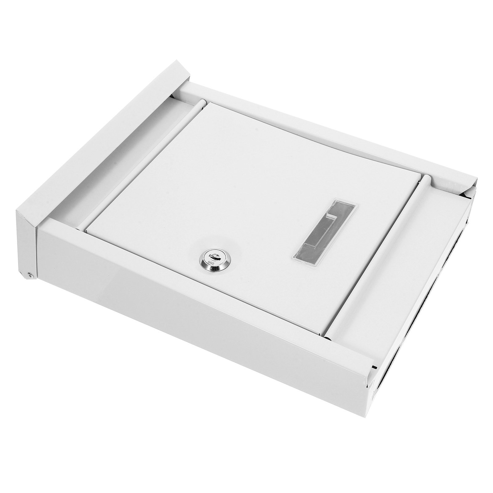 Lockbox Key Secure - Metal Locking Villa Mailbox Black Large