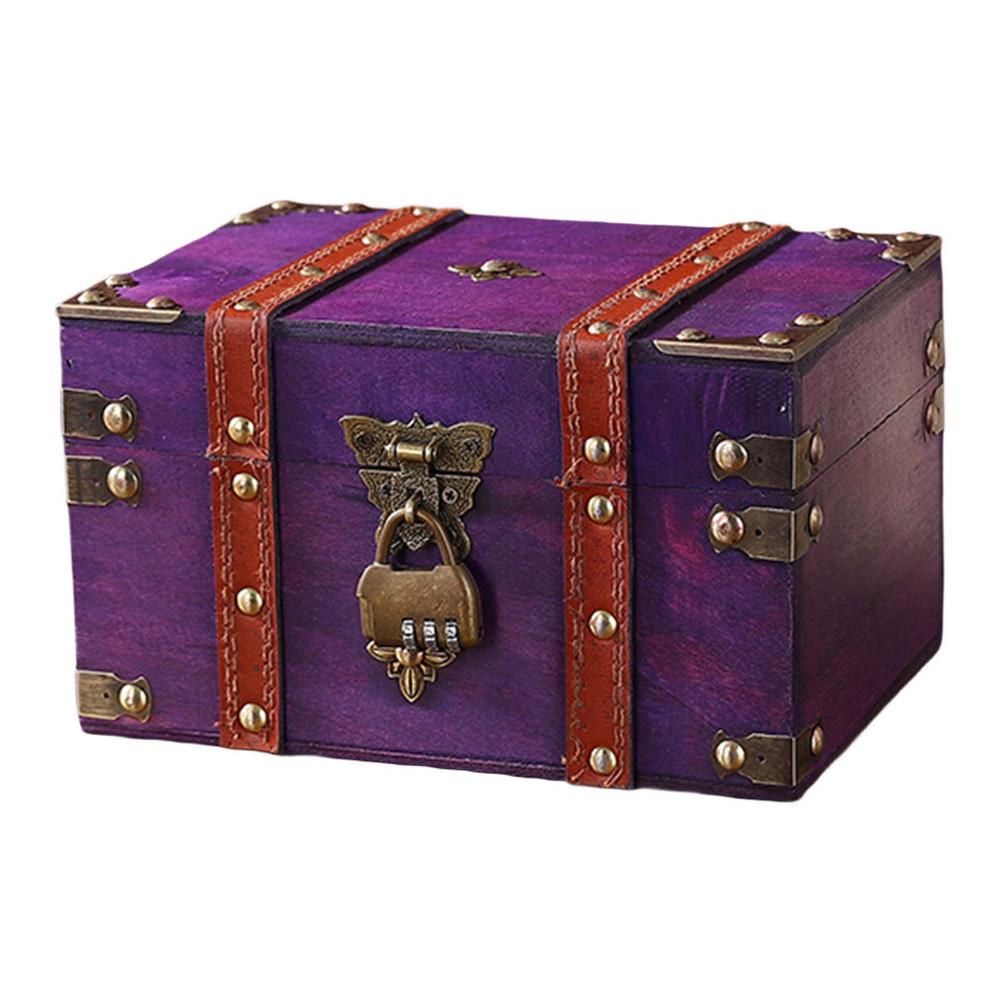 Secure Wooden Treasure Box wit - Lockbox Key Secure review and price