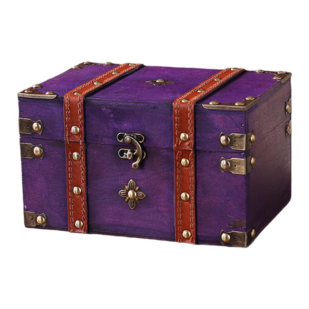 Secure Wooden Treasure Box wit - Lockbox Key Secure review and price