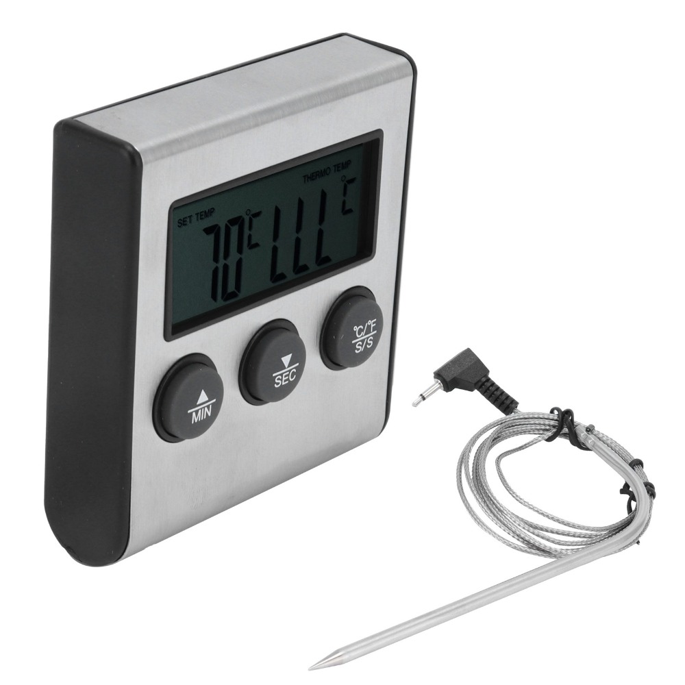 Silver Digital BBQ Meat Thermo - Pool Alarm Float review and price